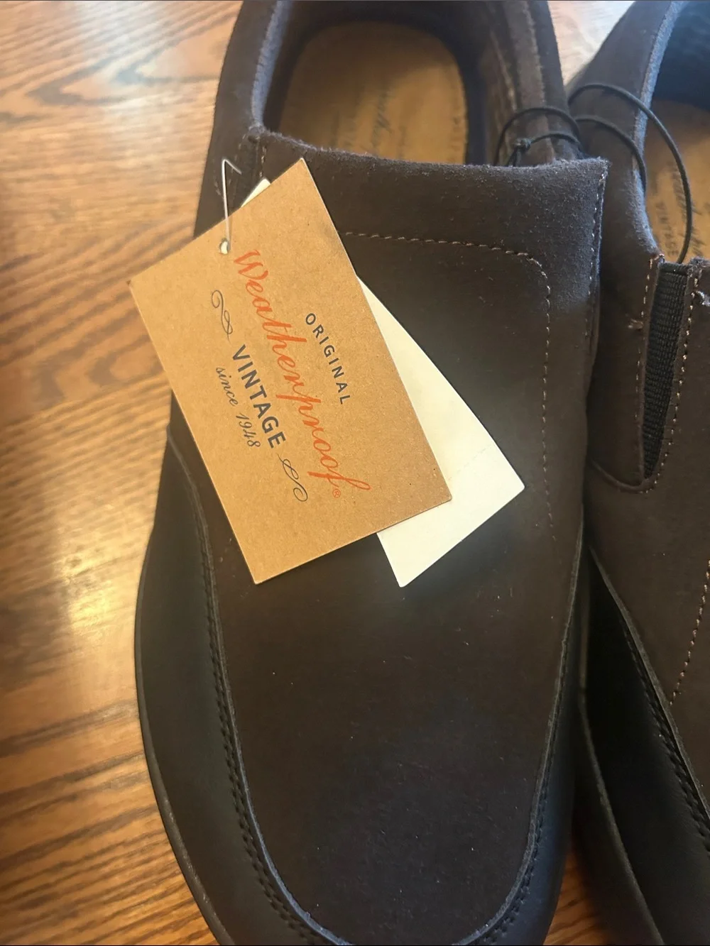 Weatherproof Men’s Slip-On Loafers in Black